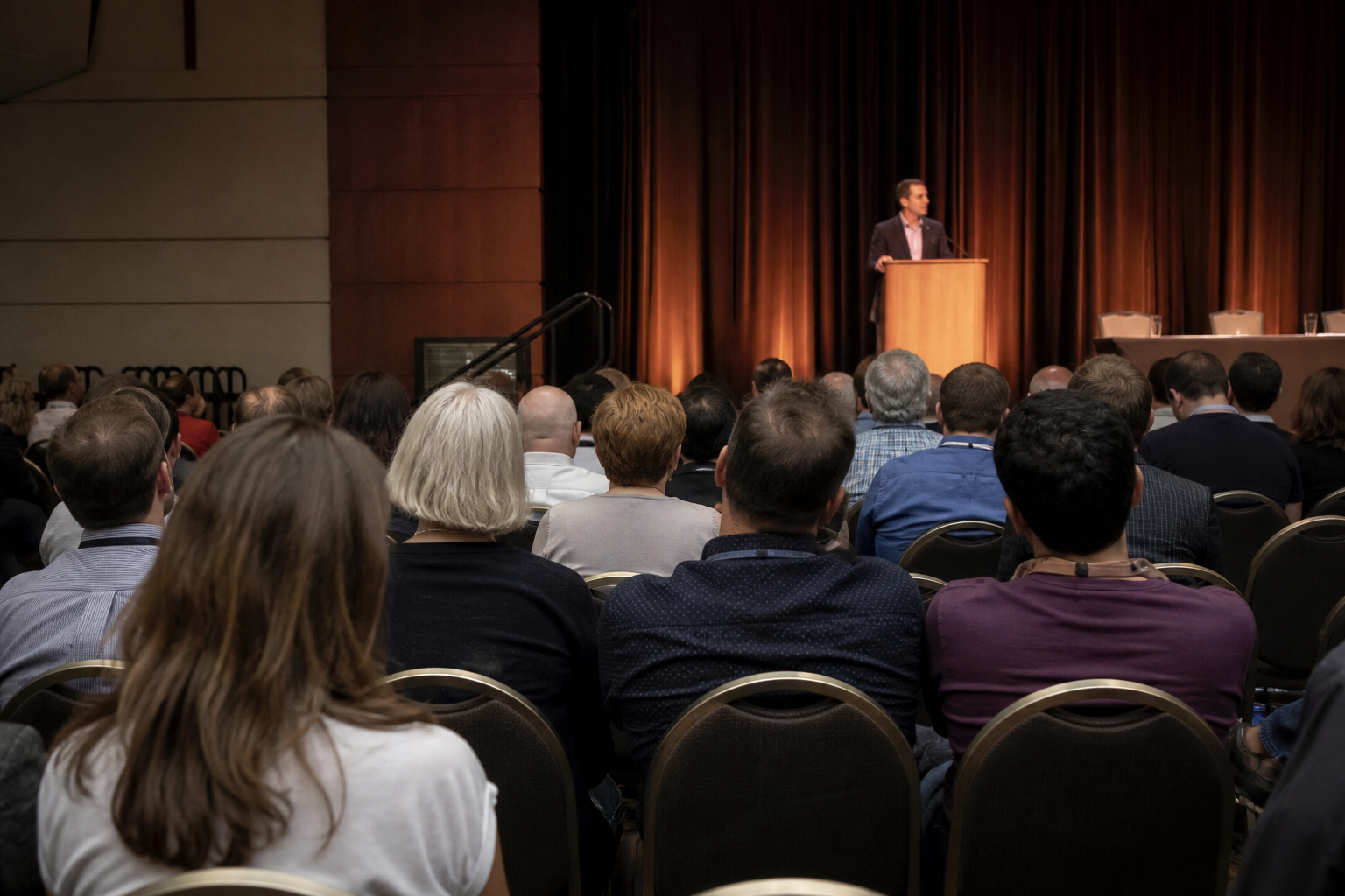 Audience at an academic conference